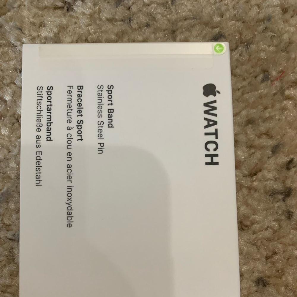 White Apple Watch Sport Band